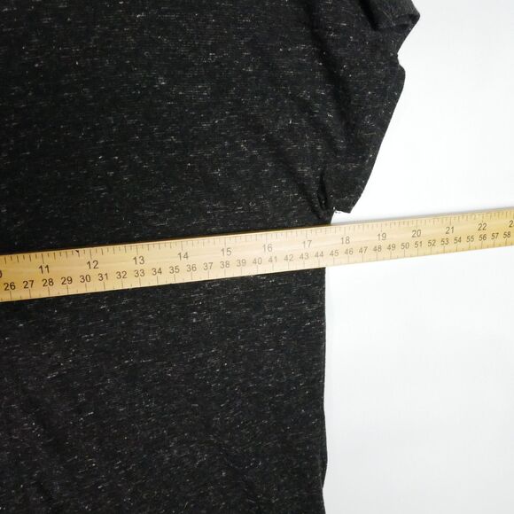 Decree Womens Size M Cap Sleeve Dark Gray Rhinestone Adorned T Shirt - Picture 9 of 11